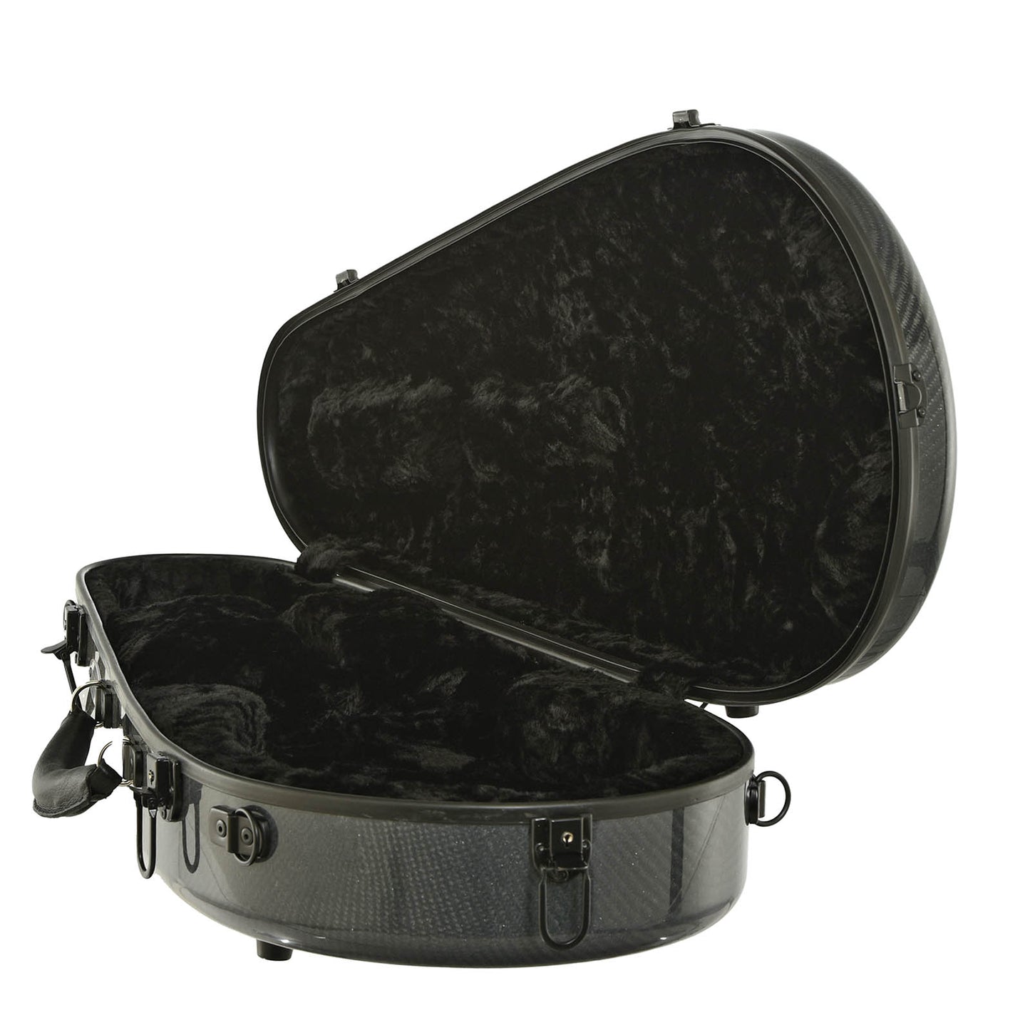 Image 3 of Hoffee F-Mandolin Case - Smooth Silver Gray with Black Lining