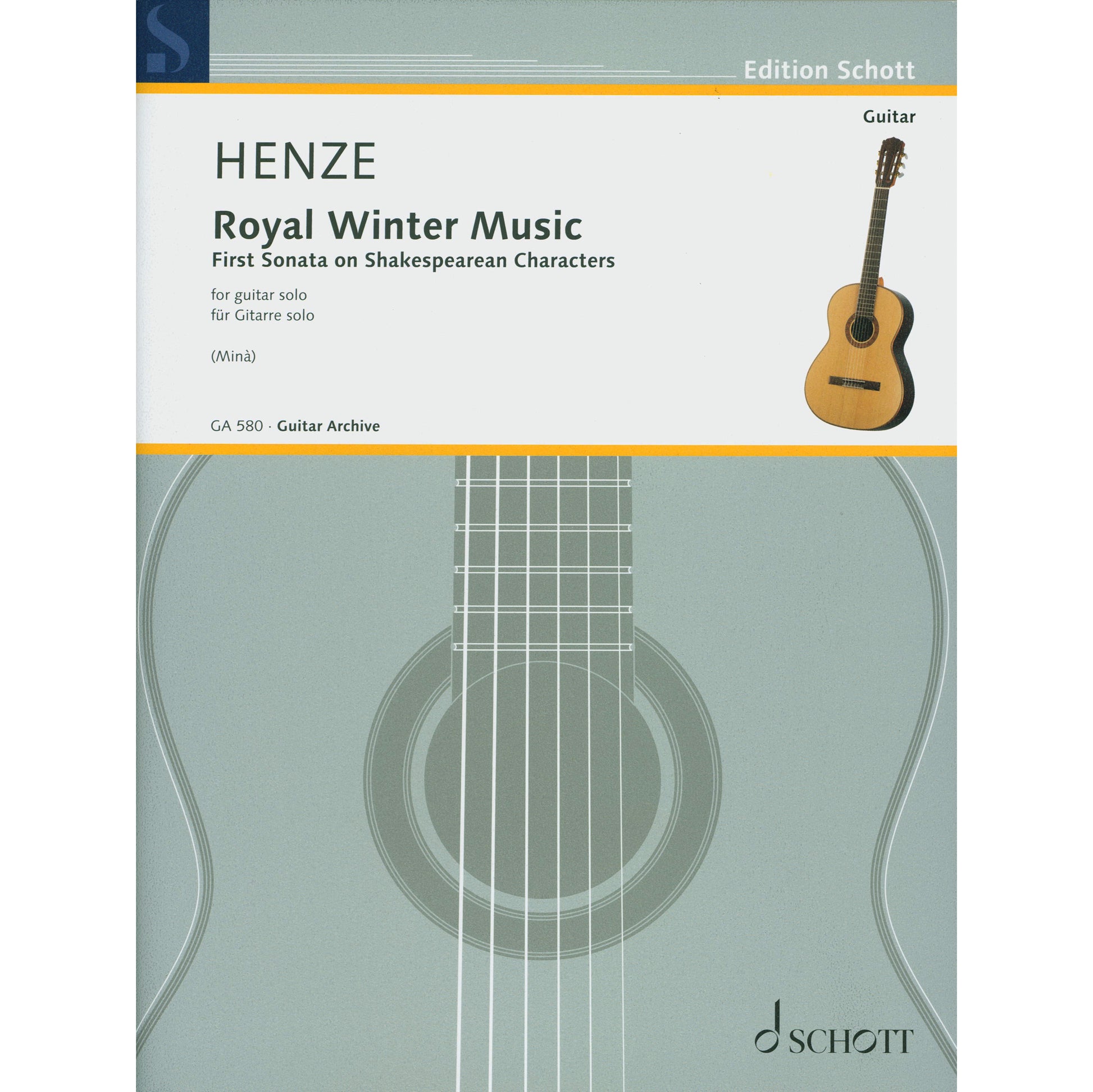 Image 1 of Royal Winter Music First Sonata on Shakespearean Characters - SKU# 49-047165 : Product Type Media : Elderly Instruments