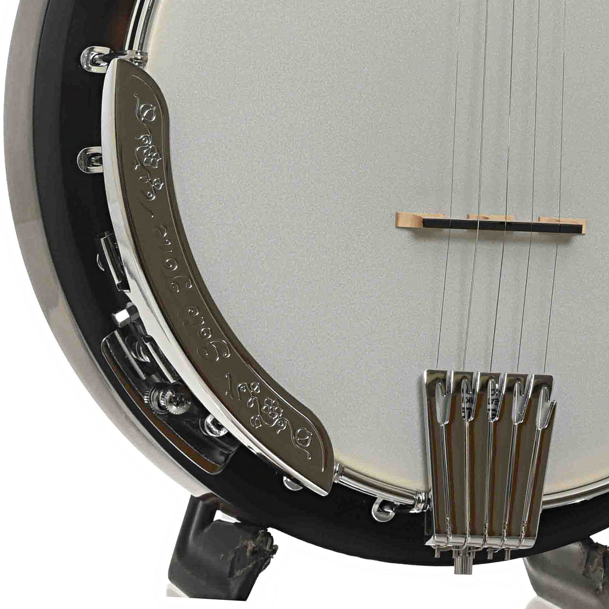 Bridge of Gold Tone CC-100R+ Cripple Creek Acoustic-Electric Resonator Banjo & Gigbag