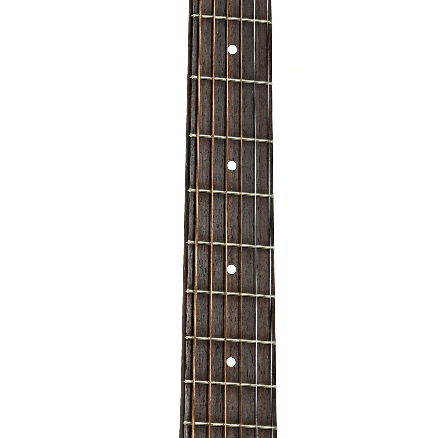Fretboard of Guild USA D-20 VSB Mahogany Acoustic Guitar 
