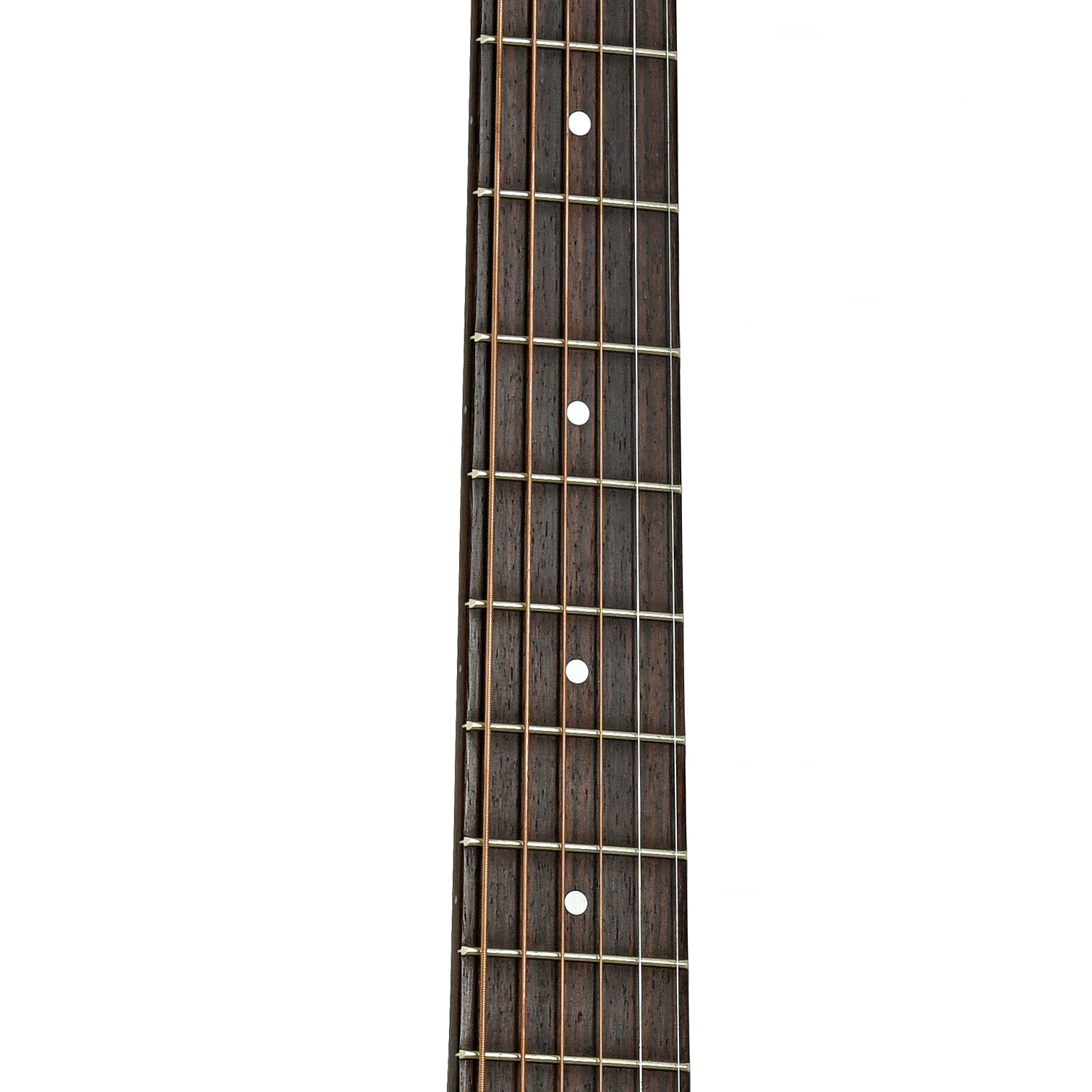 Fretboard of Guild USA D-20 VSB Mahogany Acoustic Guitar 