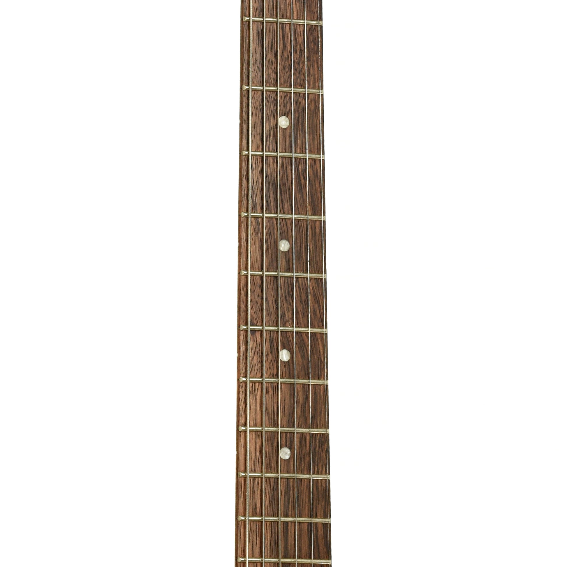 Fretboard of Squier Paranormal Custom Nashville Stratocaster Electric Guitar