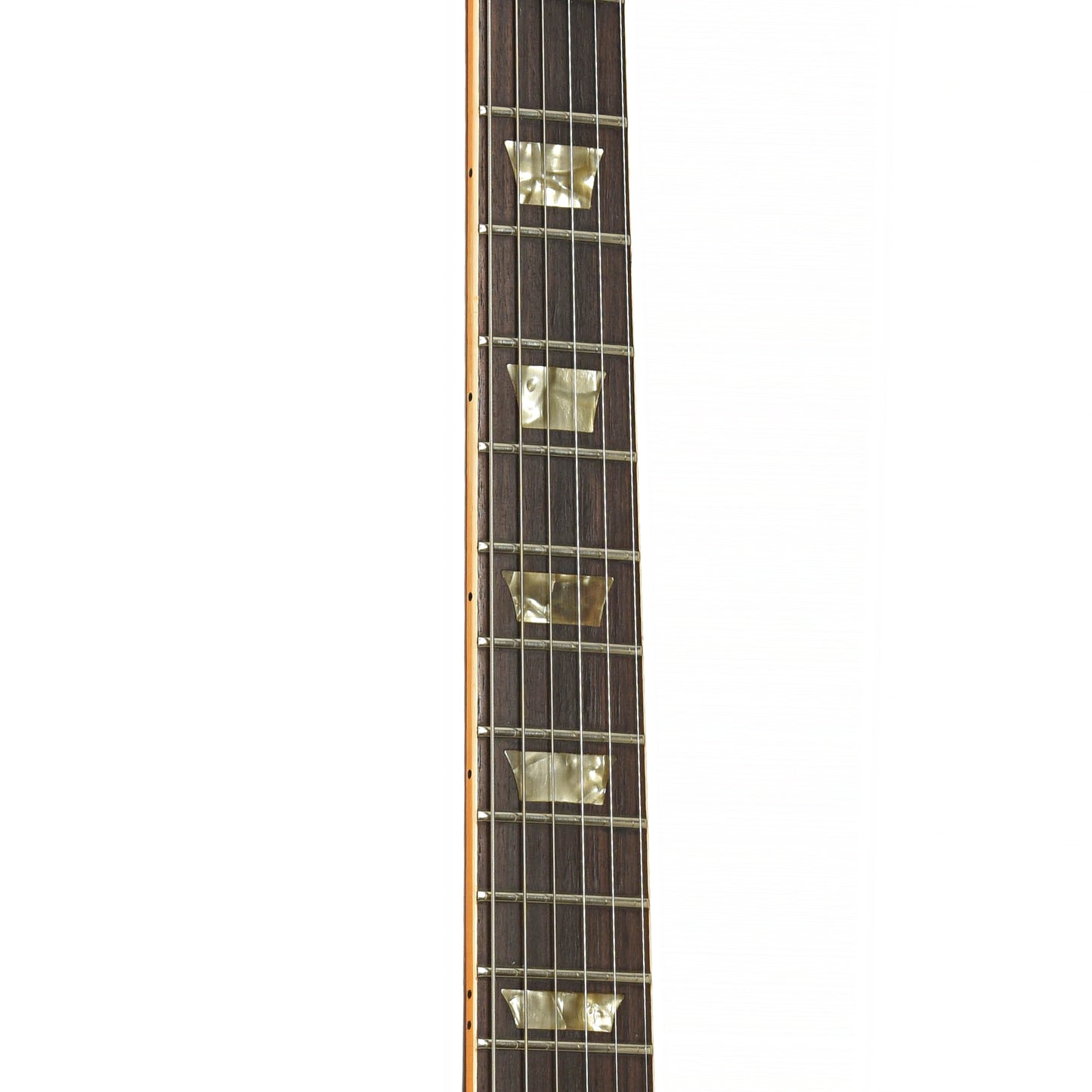 fretboard of Gibson Les Paul Deluxe Electric Guitar