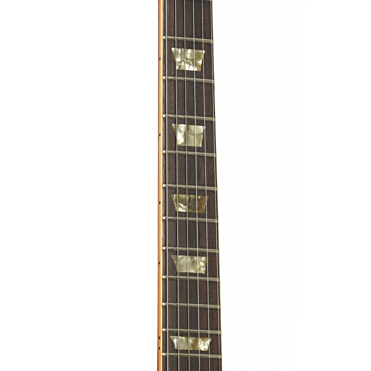 fretboard of Gibson Les Paul Deluxe Electric Guitar