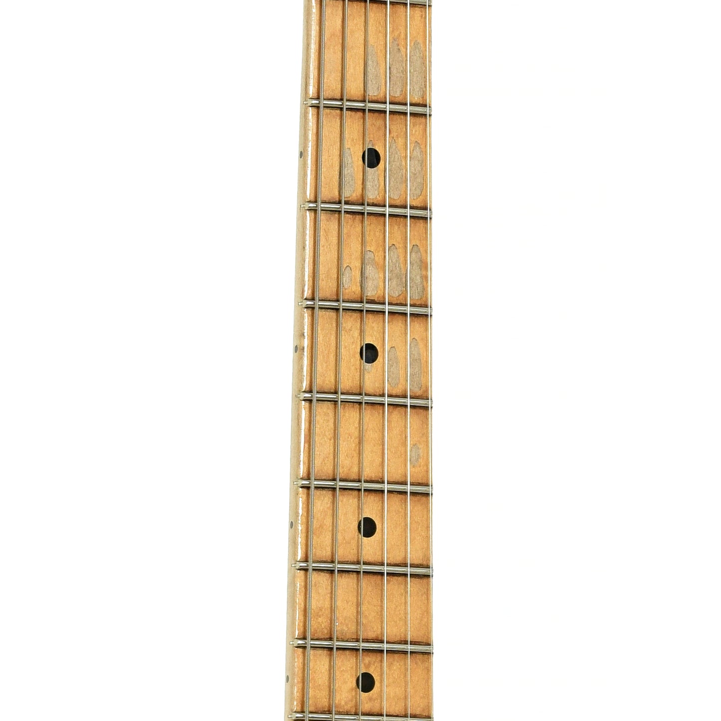 Fretboard of Fender Custom Shop LTD 1955 Bone Tone Relic Stratocaster 