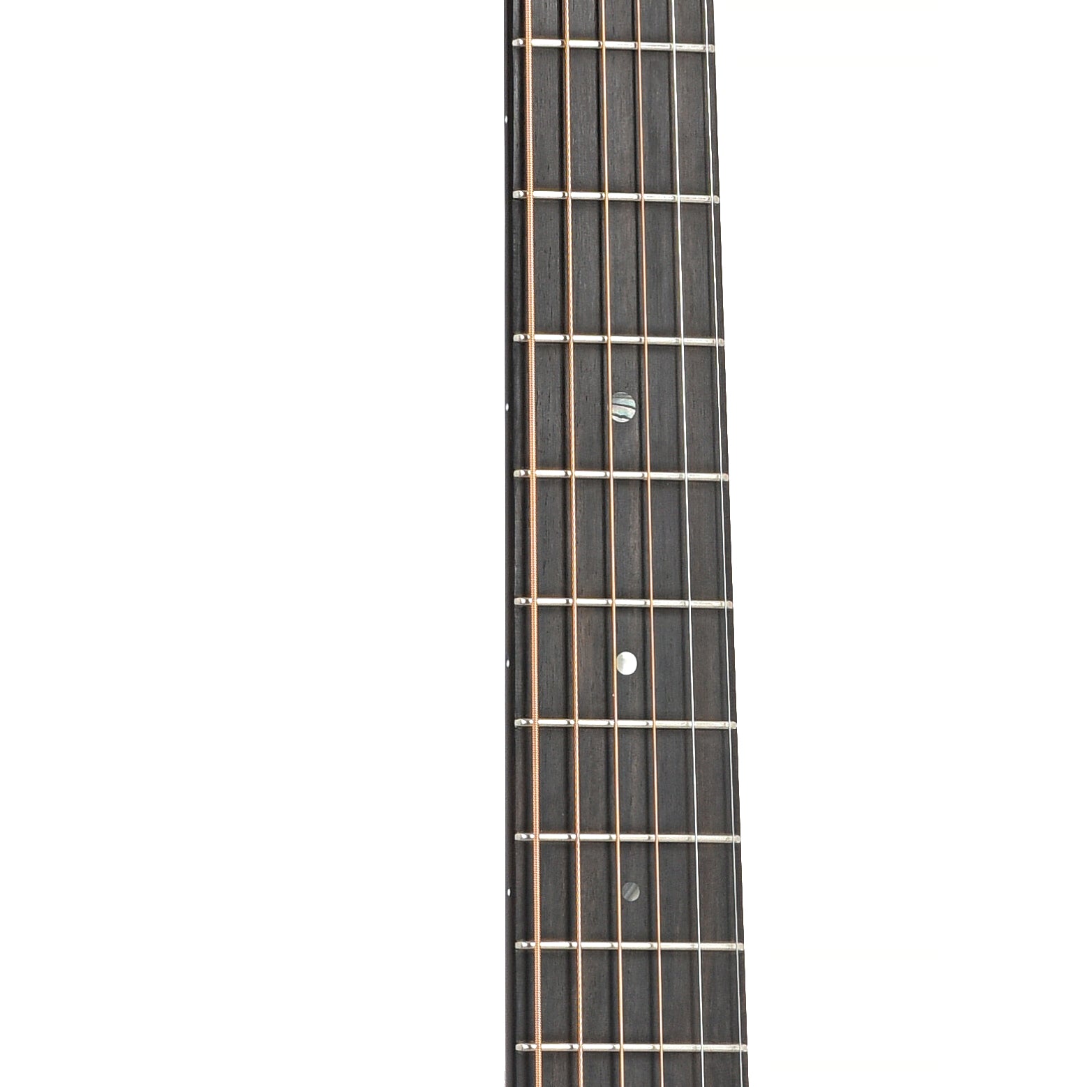 Fretboard of Martin Custom 000 12-Fret Guitar All Flame Mahogany