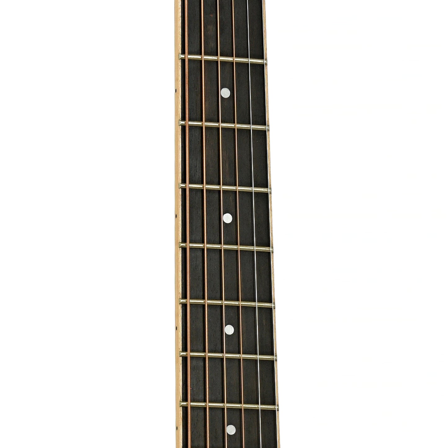 Fretboard of Larrivee OM-03 Mahogany Recording Series Acoustic Guitar