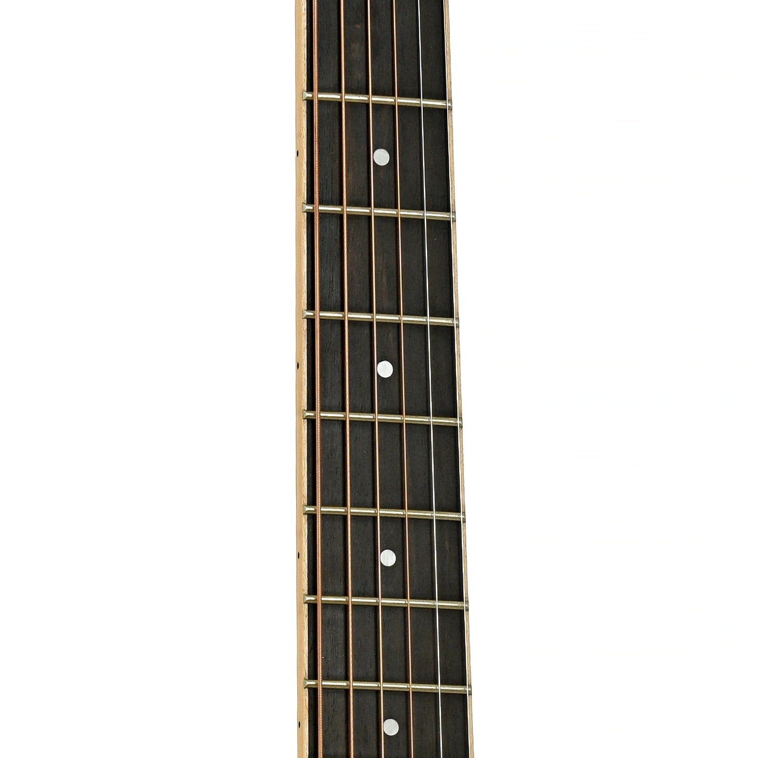 Fretboard of Larrivee OM-03 Mahogany Recording Series Acoustic Guitar