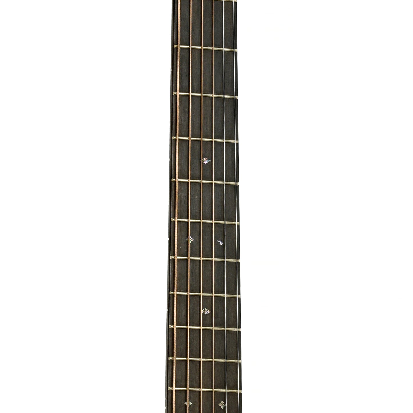 Fretboard of Martin OM28E Acoustic Electric Guitar & Case 