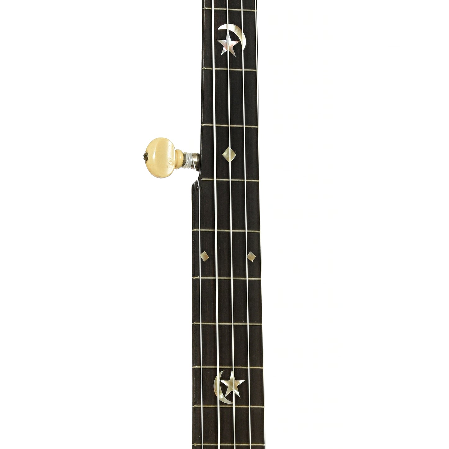 Fretboard of S.S. Stewart Gnome Open Back Banjo 
