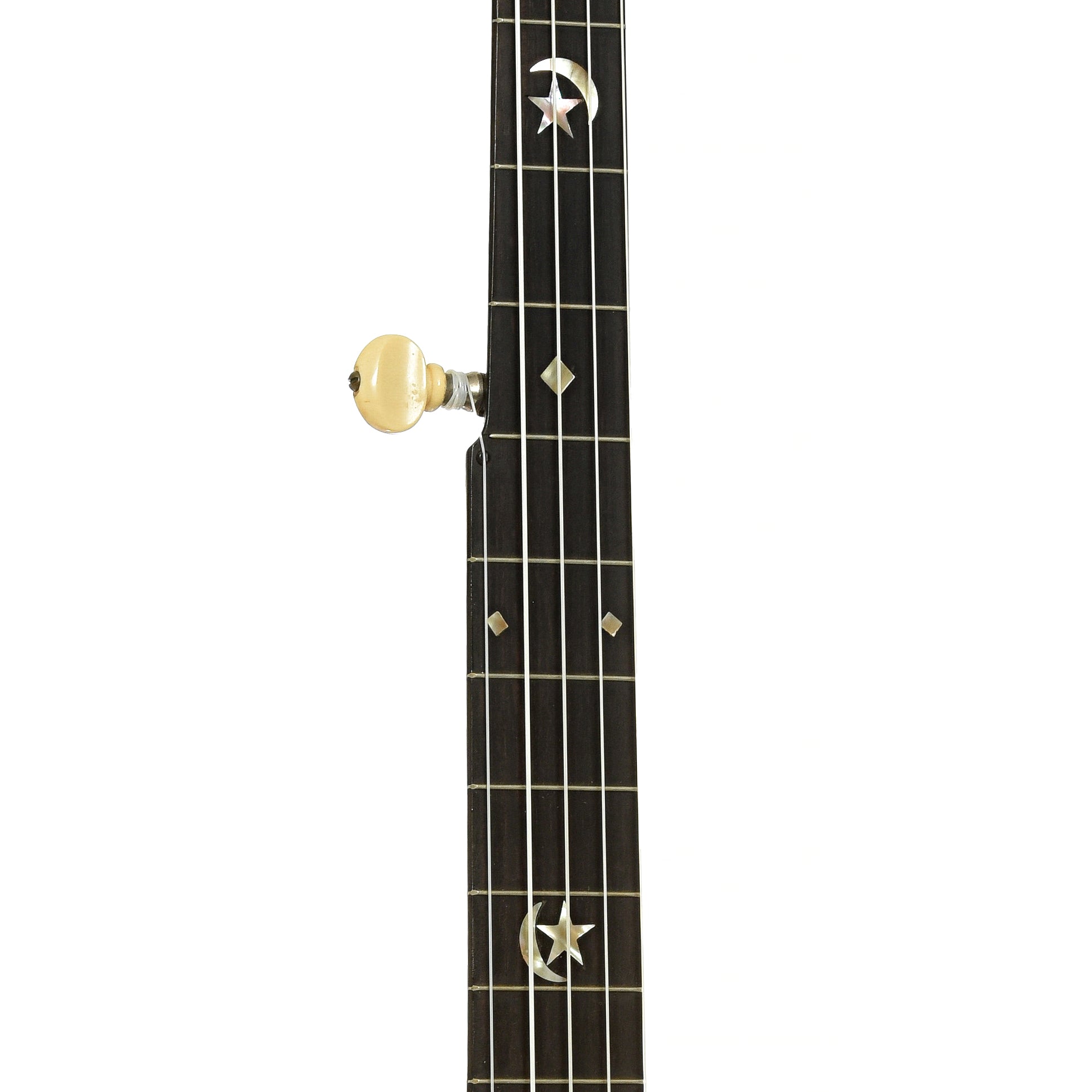Fretboard of S.S. Stewart Gnome Open Back Banjo 