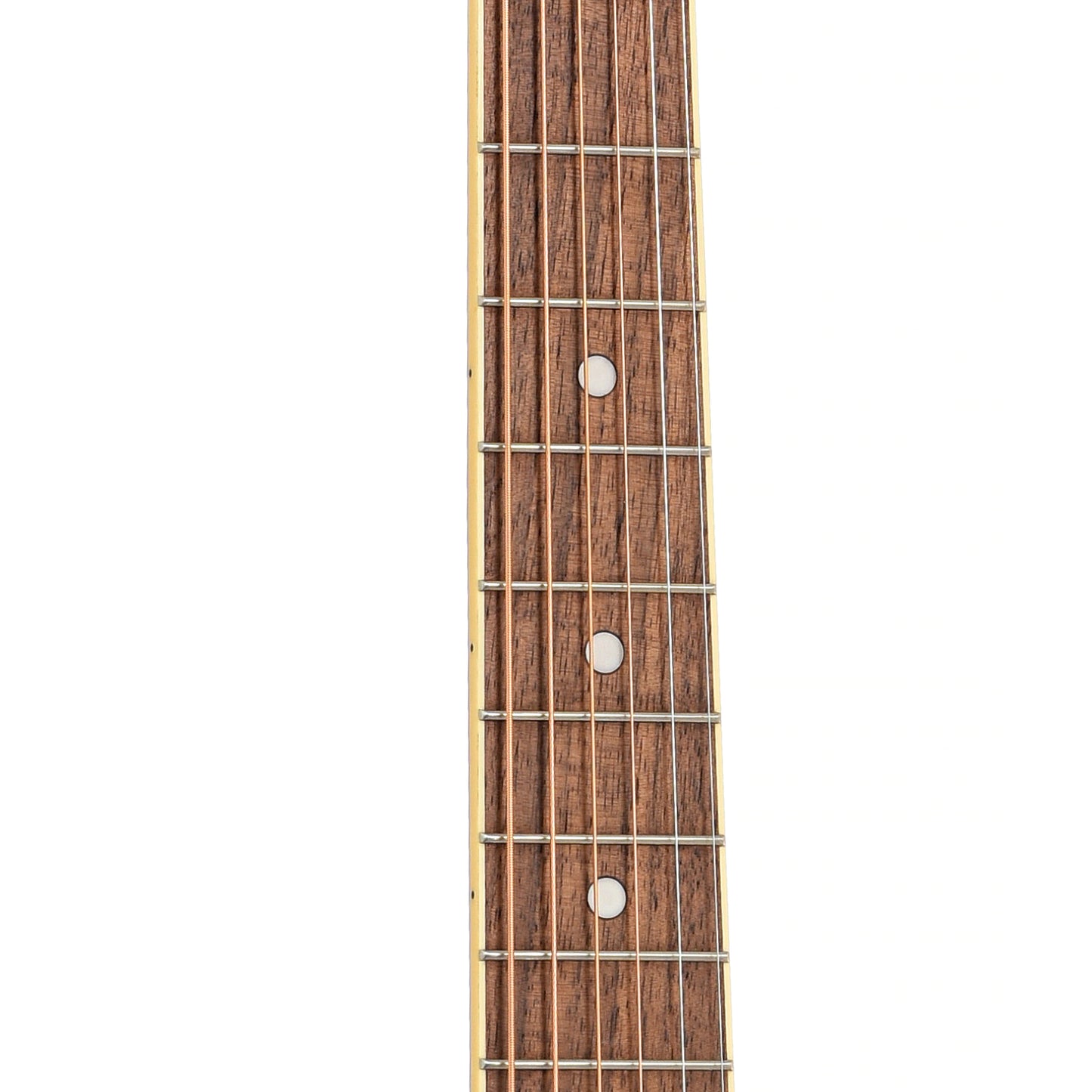 Fretboard of Gretsch Jim Dandy Concert Acoustic Guitar, Rex Burst