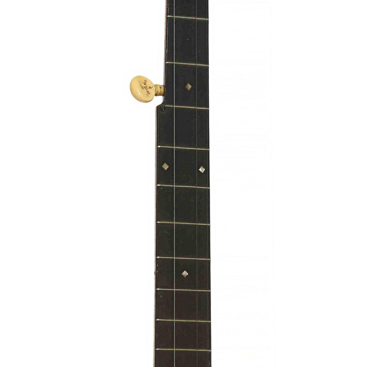Fretboard of S.S. Stewart Thoroughbred No.1 Openback Banjo