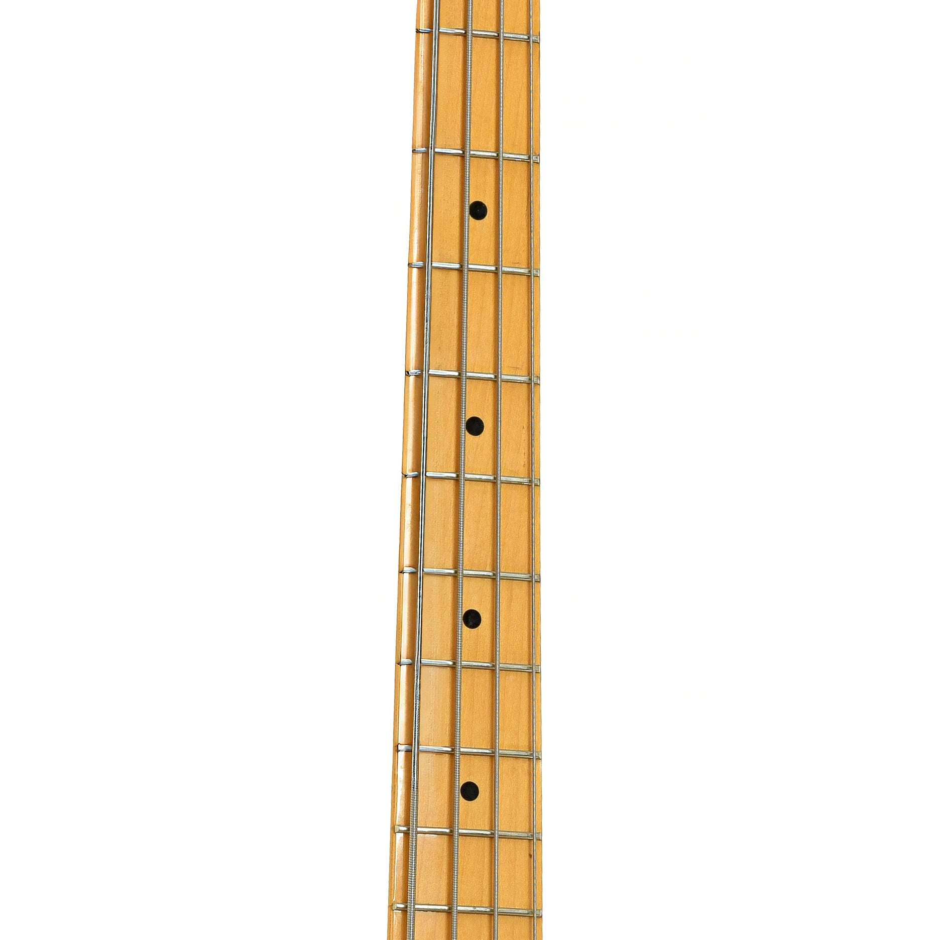 Fretboard of Fender Starcaster Hollowbody Electric Bass 