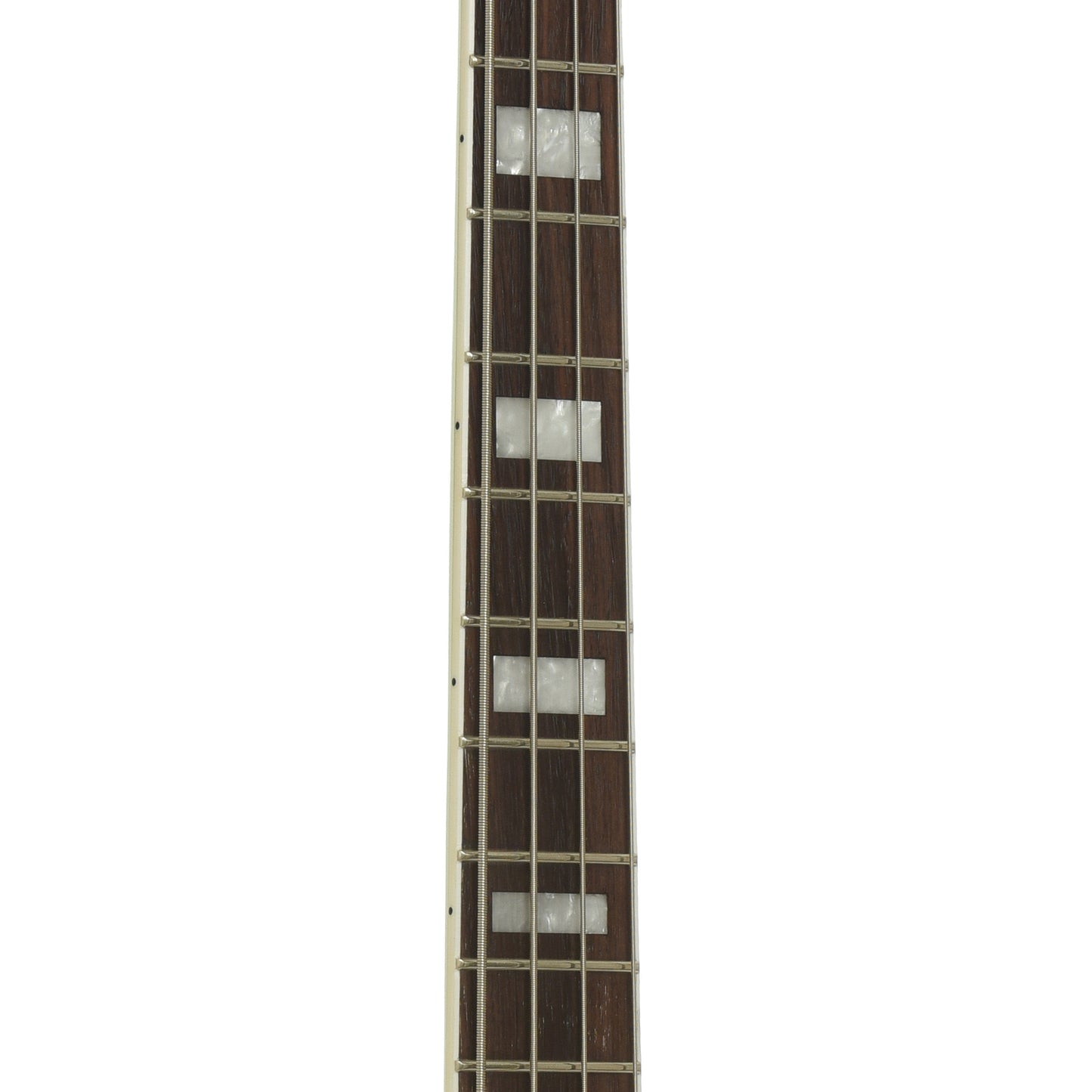 Fretboard of Reverend Sentinel Short Scale Electric Bass Guitar, Iconic Blue