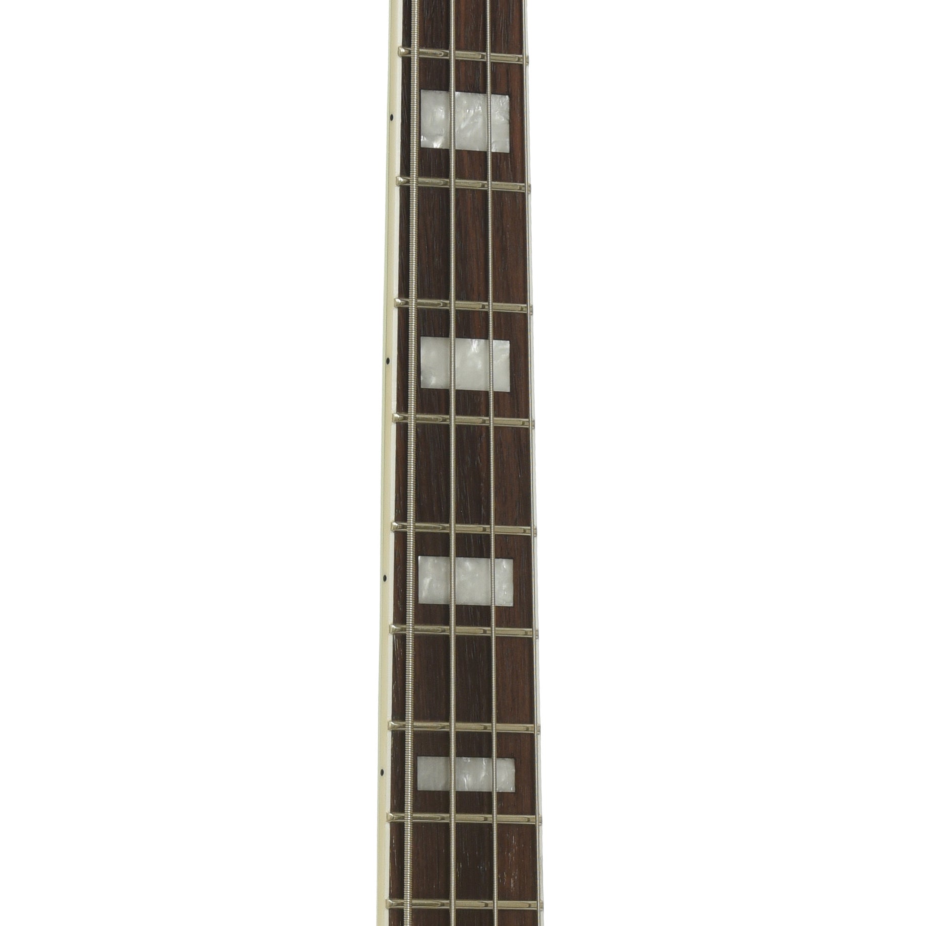 Fretboard of Reverend Sentinel Short Scale Electric Bass Guitar, Iconic Blue