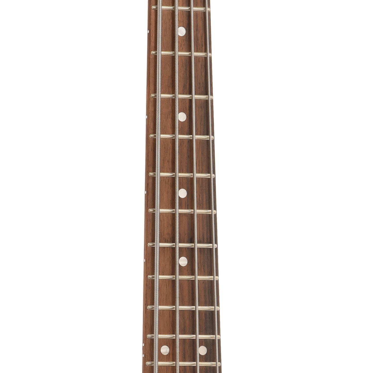 Fretboard of Kala Solid Body U-Bass, Candy Apple Red