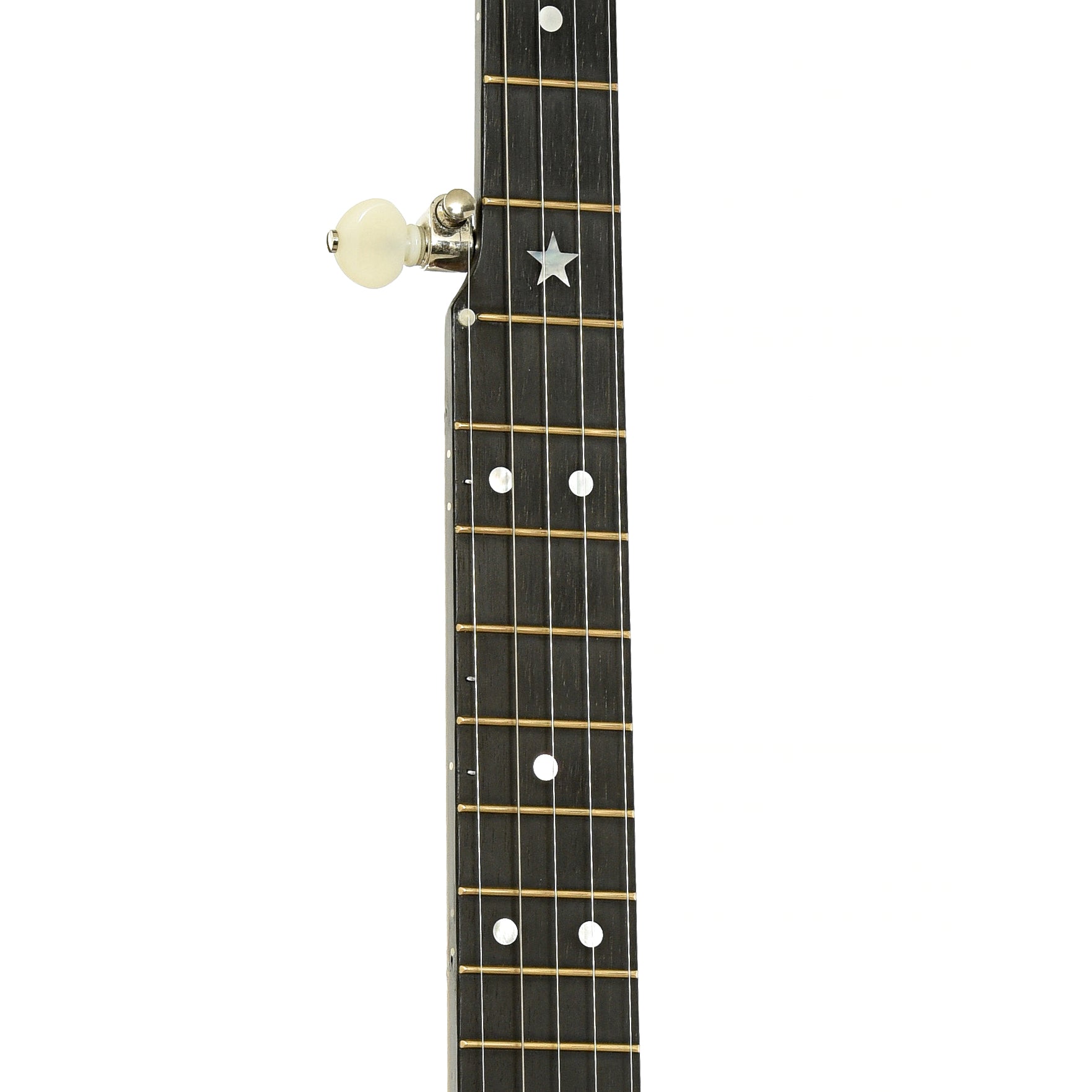 Headstock of Rickard Dobson 12" Custom Open Back Banjo