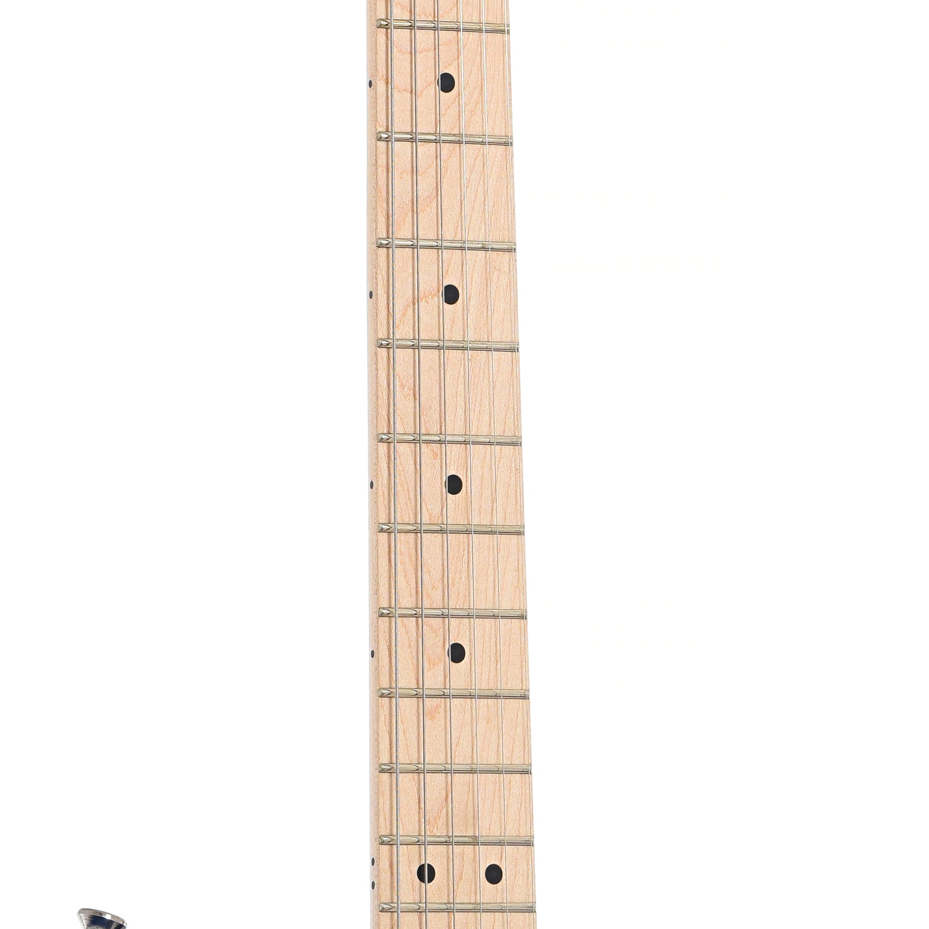Fretboard of Squier Affinity Series Stratocaster HSS, Lake Placid Blue