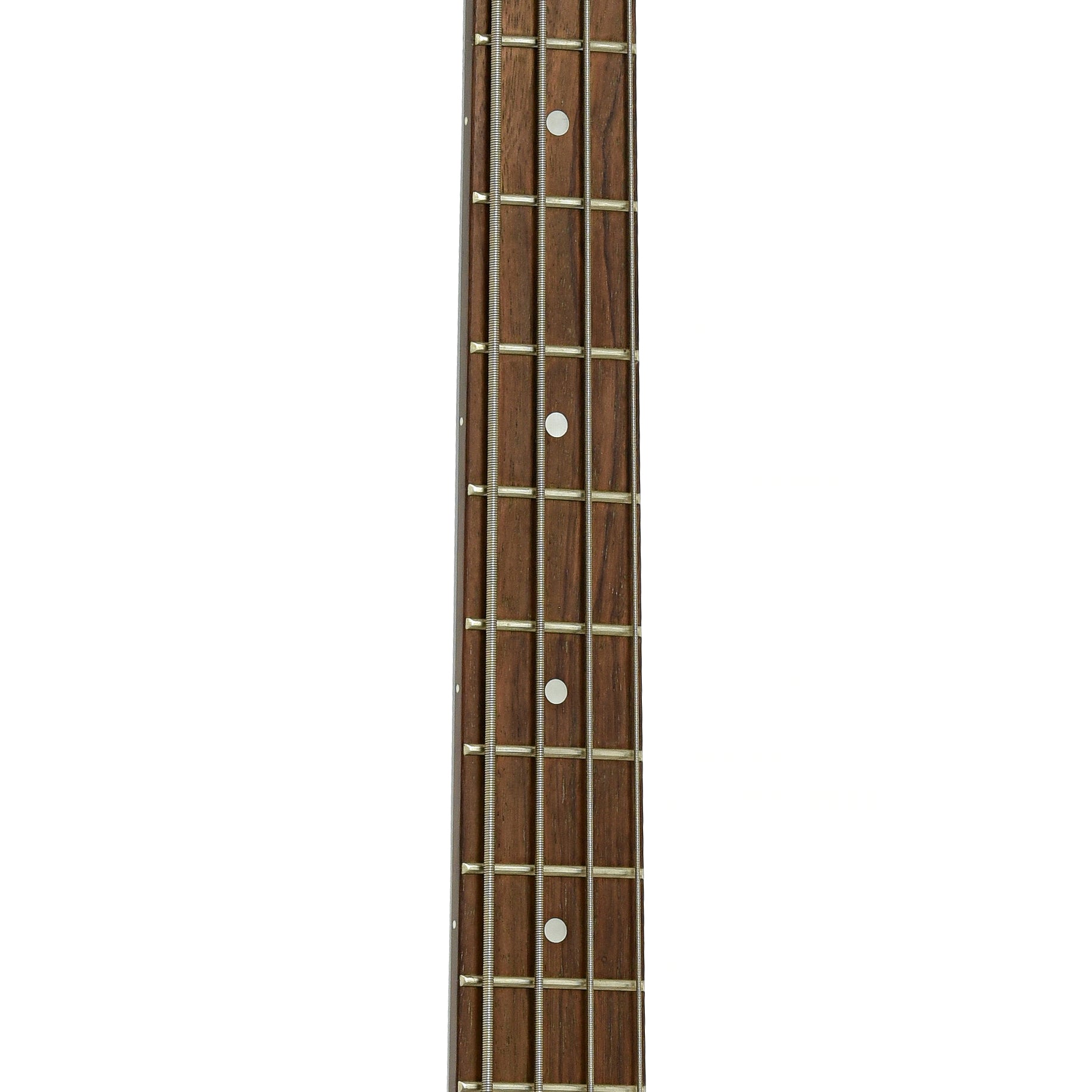 Fretboard of Danelectro Longhorn Electric Bass
