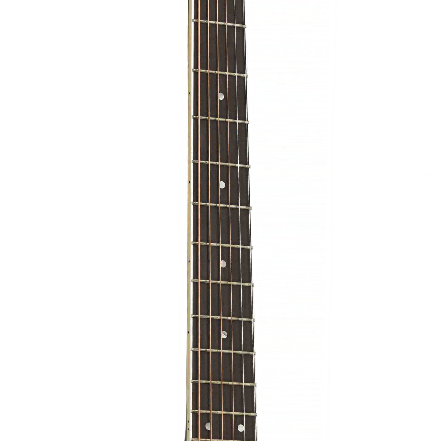 Fretboard of Guild F-250CE Deluxe Maple F-Jumbo Acoustic-Electric Guitar, Shopworn