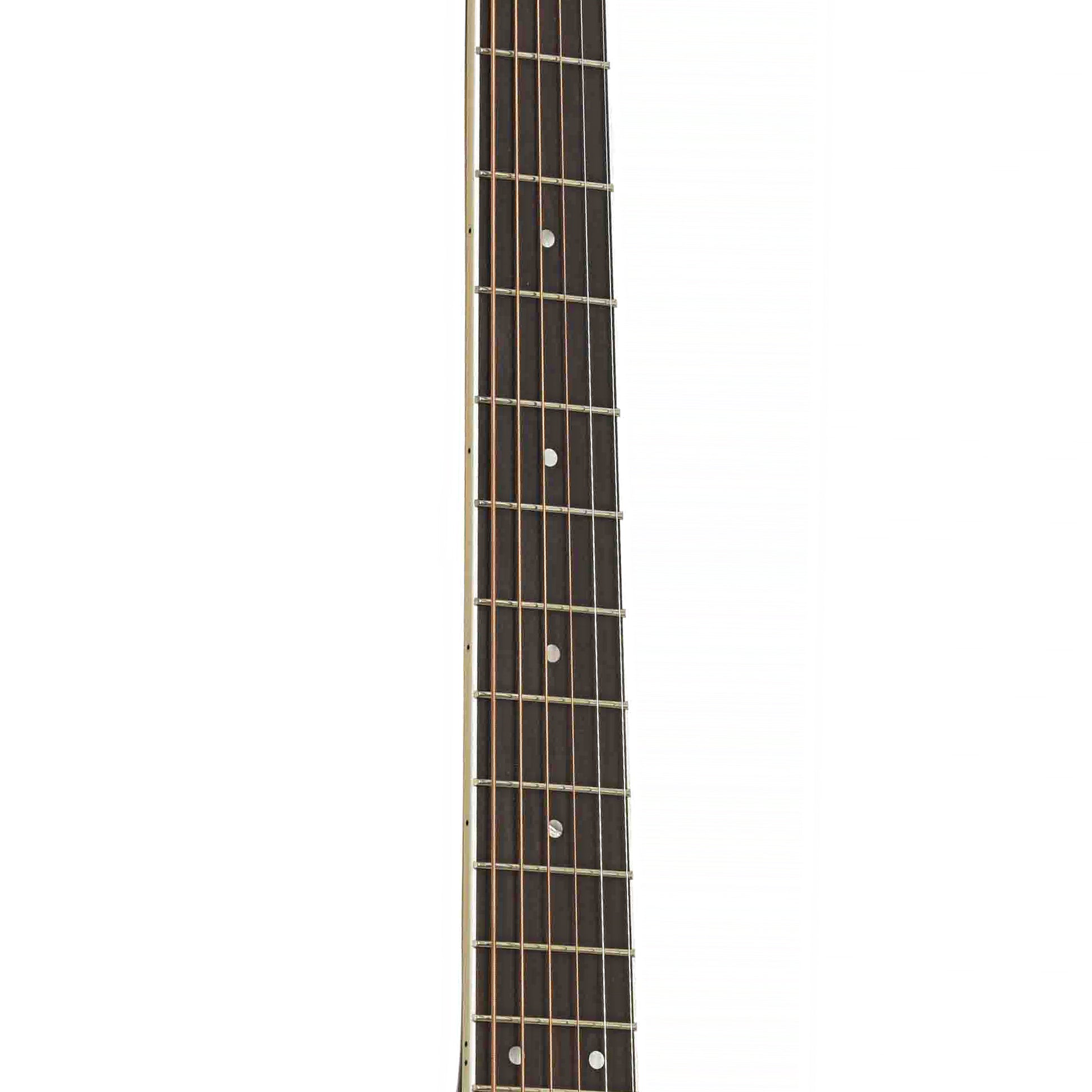 Fretboard of Guild F-250CE Deluxe Maple F-Jumbo Acoustic-Electric Guitar, Shopworn