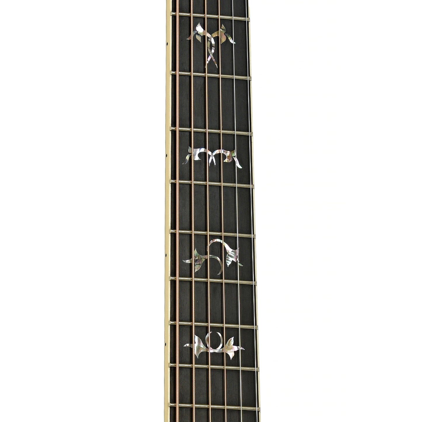 Fretboard of Taylor Legacy 810e Special Edition Heritage Burst Acoustic Guitar & Case