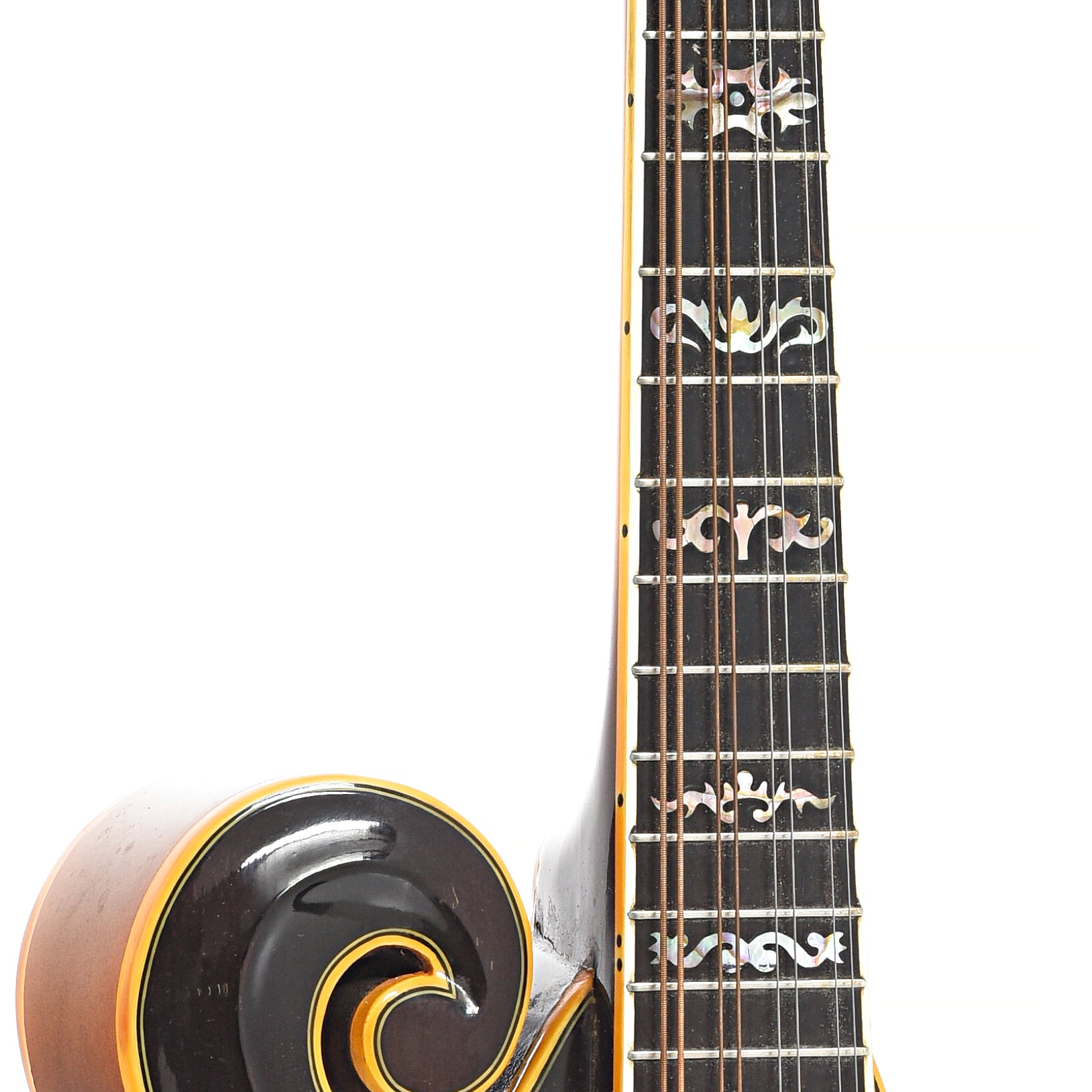 Fretboard of Epiphone M-70 Mandolin