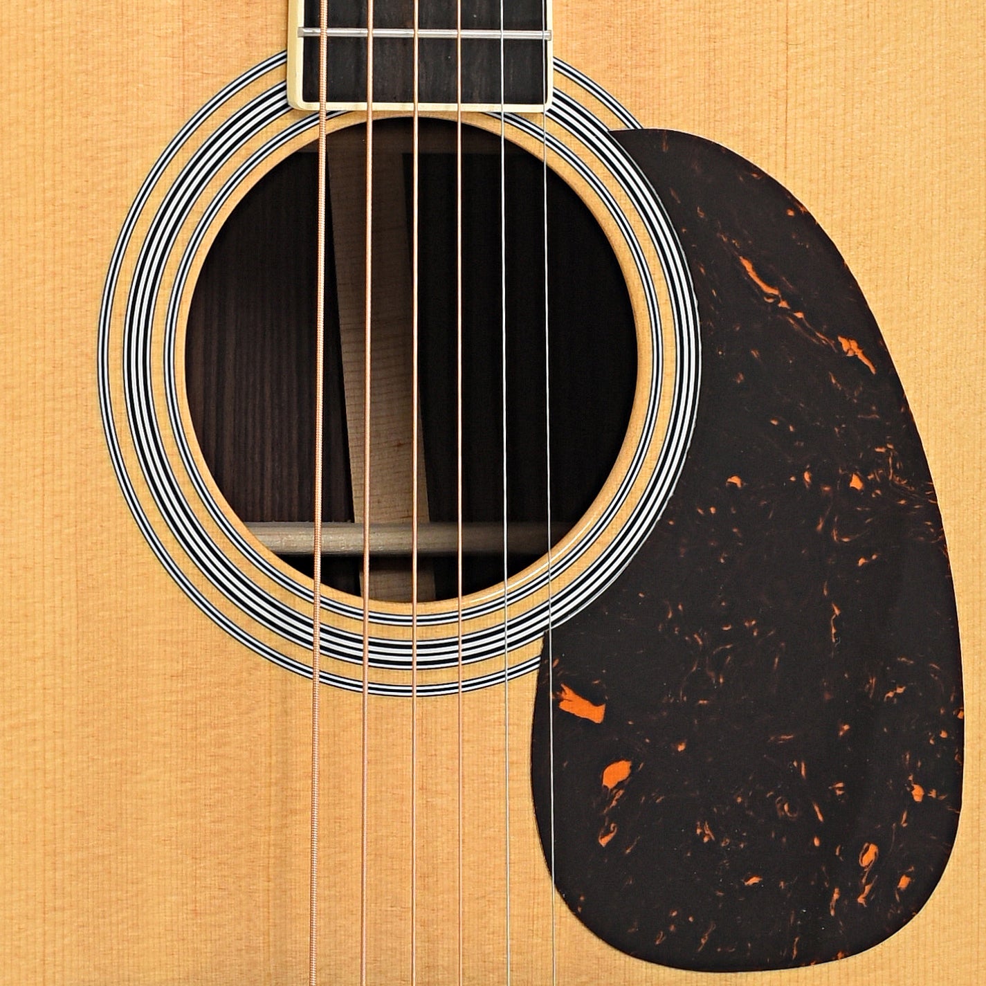 Sound hole of Martin D-35 Guitar