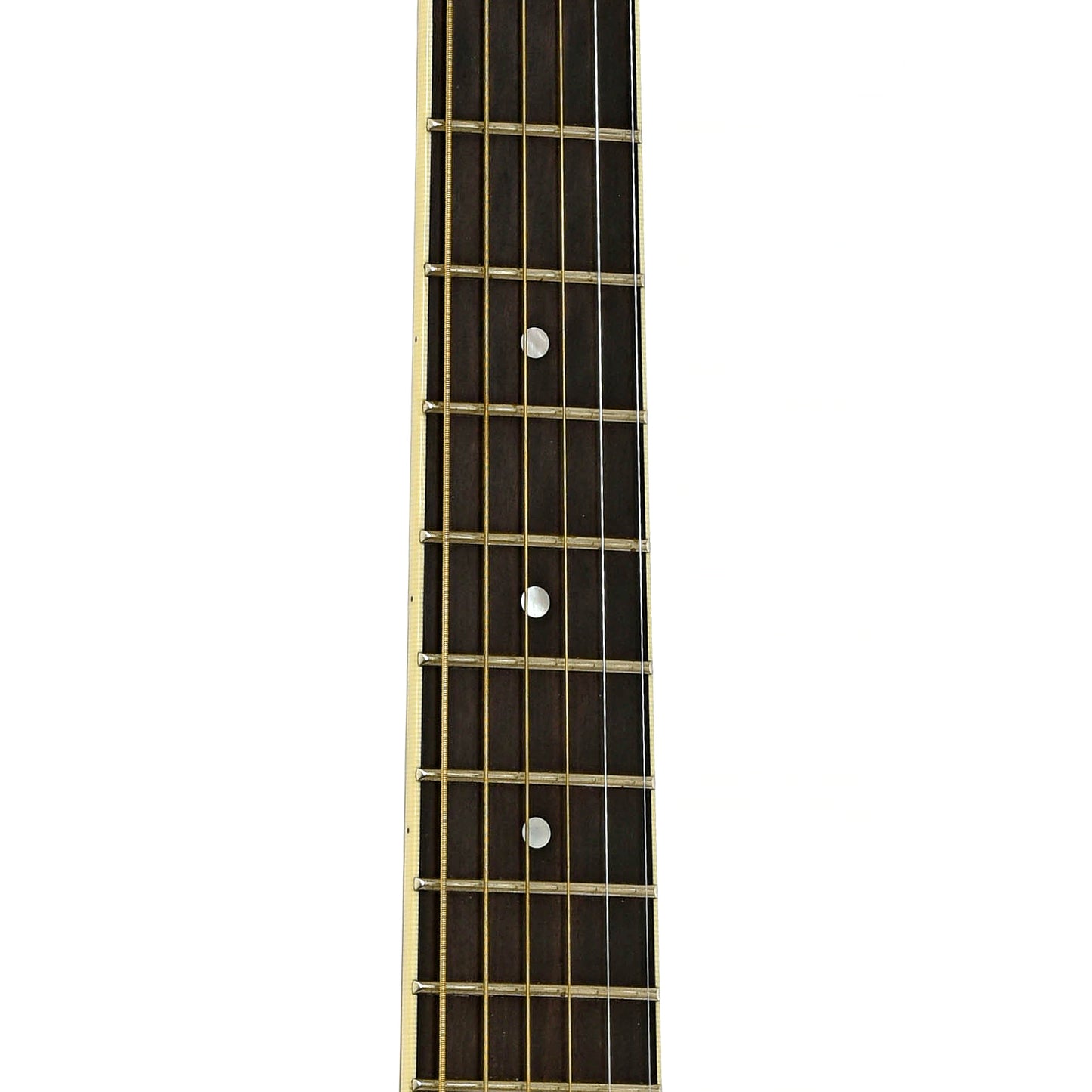 Fretboard of National Raw Steel 14-Fret Resonator Guitar