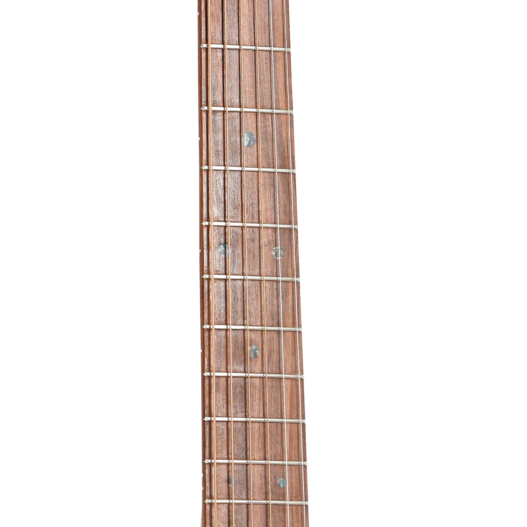 Fretboard of Martin D-X2E Ziricote Burst Acoustic Guitar 