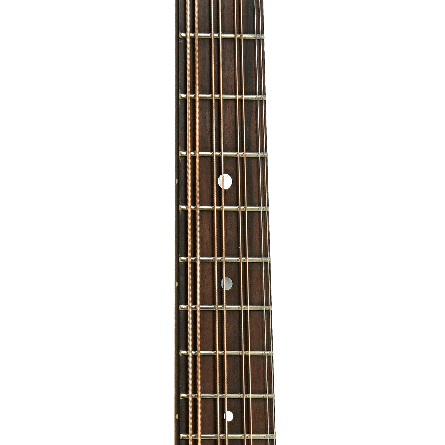 Fretboard of Northfield Wavelength Octave Mandolin & Gig Bag, Ox Amber