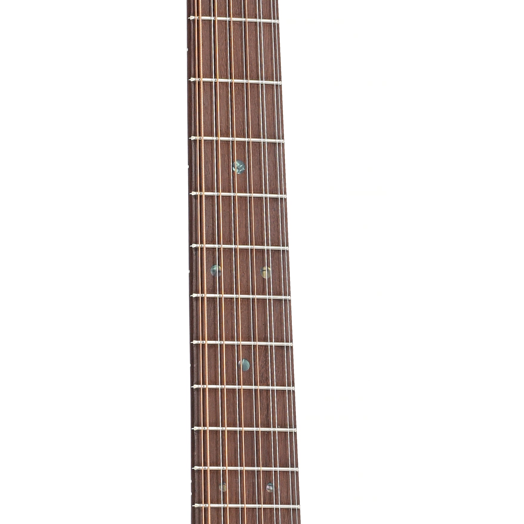 Fretboard of Martin D-X2E Brazilian Rosewood 12-String Acoustic 
