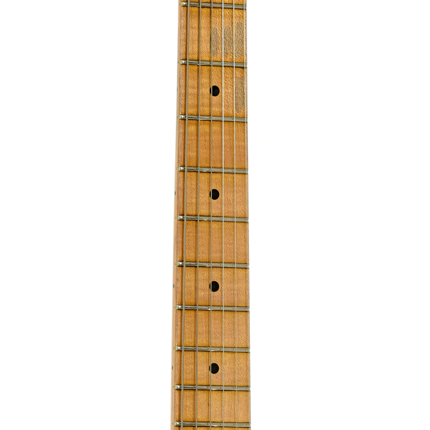 Fretboard of Fender Custom Shop Tomatillo Journeyman Stratocaster Electric Guitar