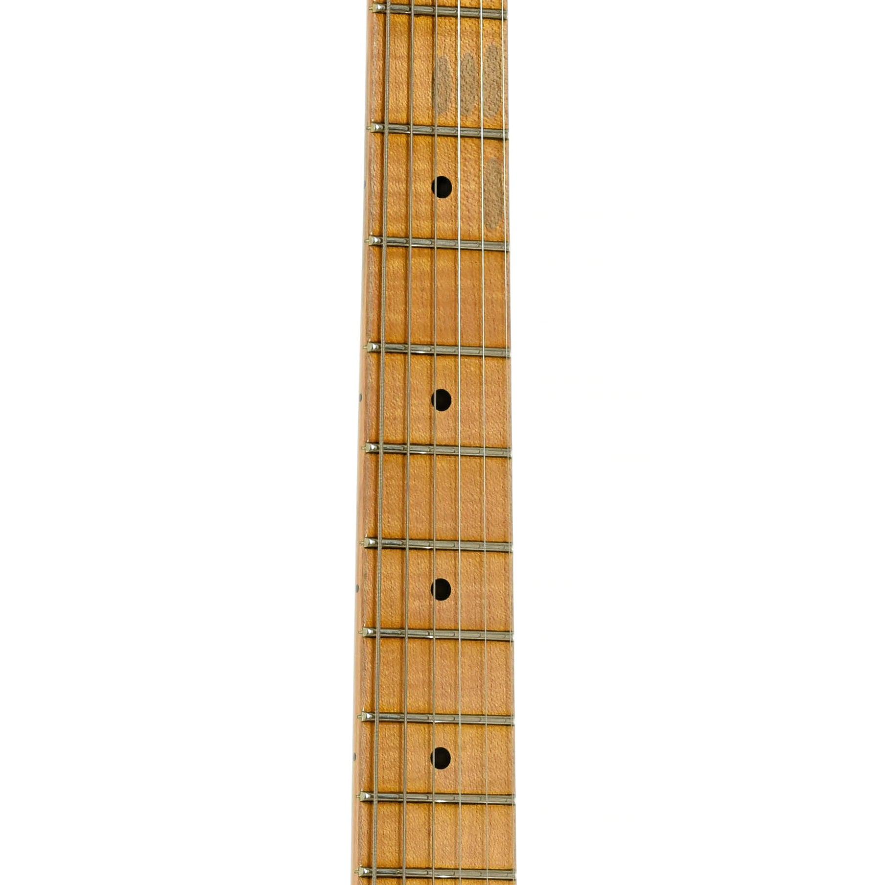 Fretboard of Fender Custom Shop Tomatillo Journeyman Stratocaster Electric Guitar