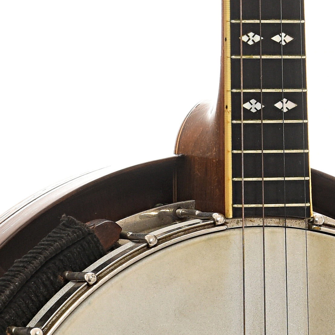 Front neck and body join of Ludwig Riviera Plectrum Banjo