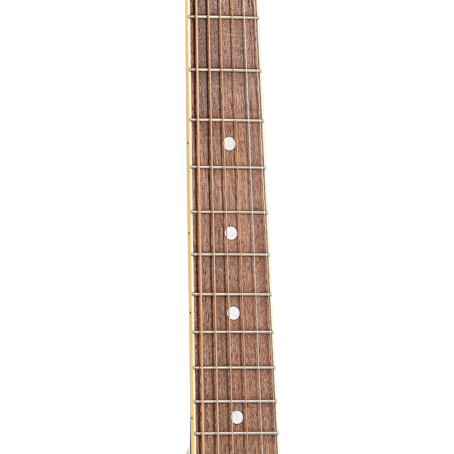 Fretboard of Gretsch Jim Dandy Dreadnought Acoustic Guitar, Rex Burst