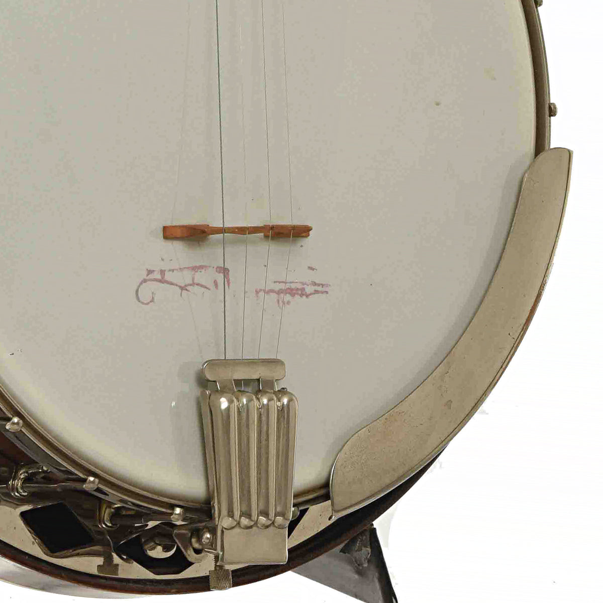 Armrest and Bridge of Gibson TB-2 Tenor Banjo