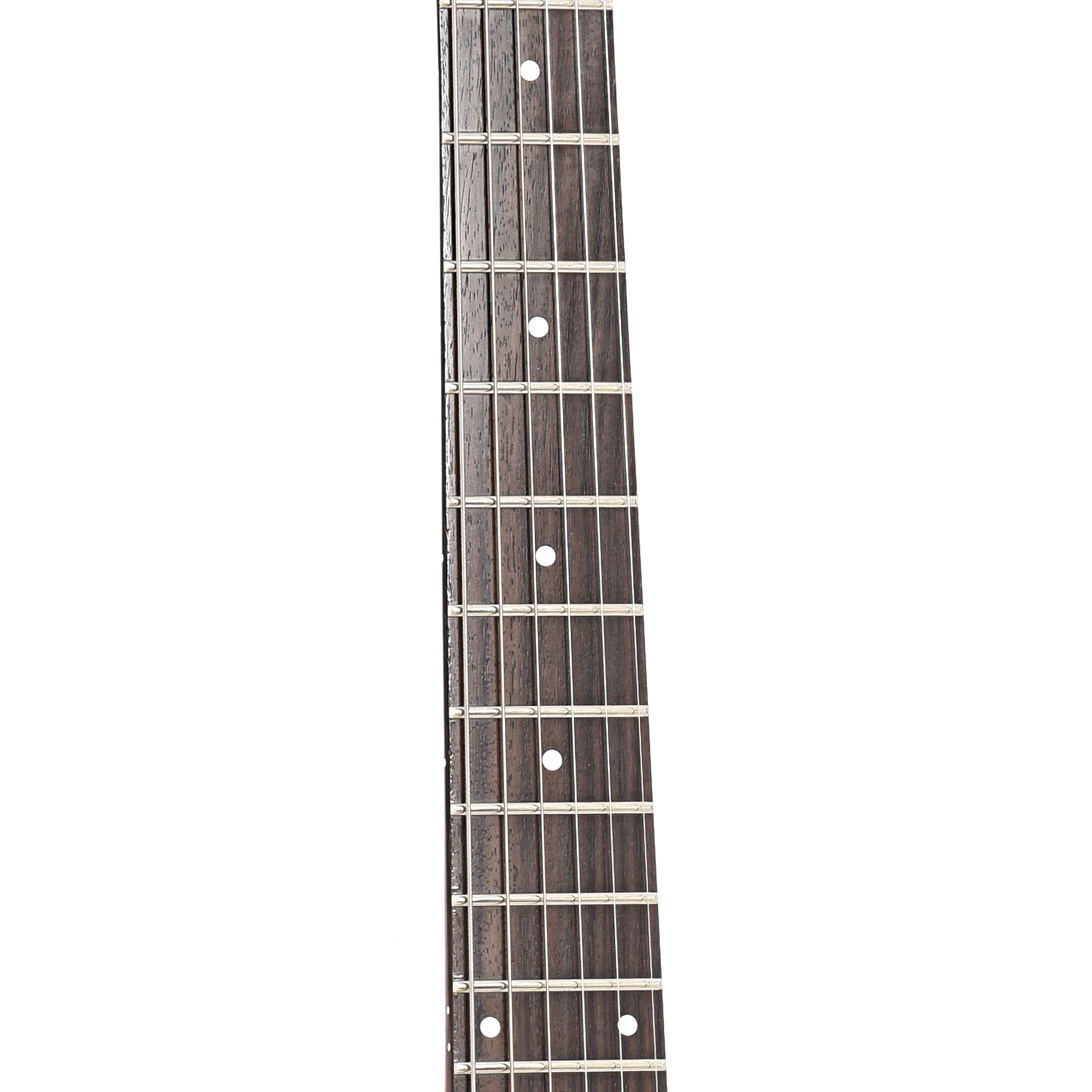 Fretboard of Danelectro '59 Triple Divine Electric Guitar, Red
