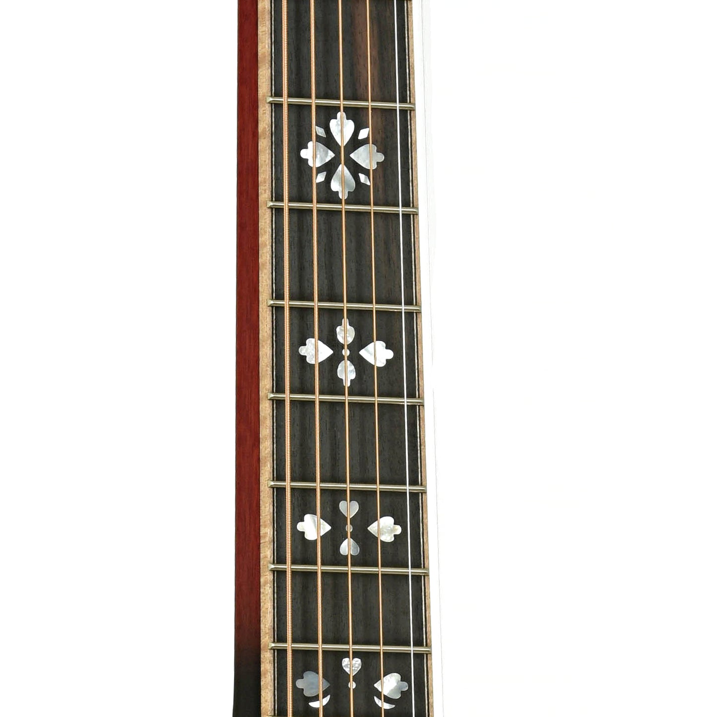 Fretboard of Beard "Mike Auldridge" MA-6 Squareneck Resonator Guitar Scarlet Sunburst