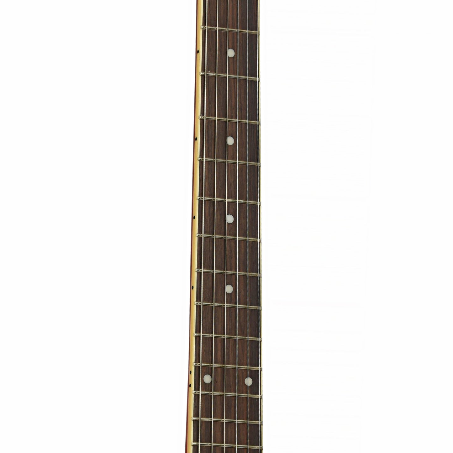 Fretboard of Epiphone ES-335 Semi-Hollowbody Electric Guitar, Cherry