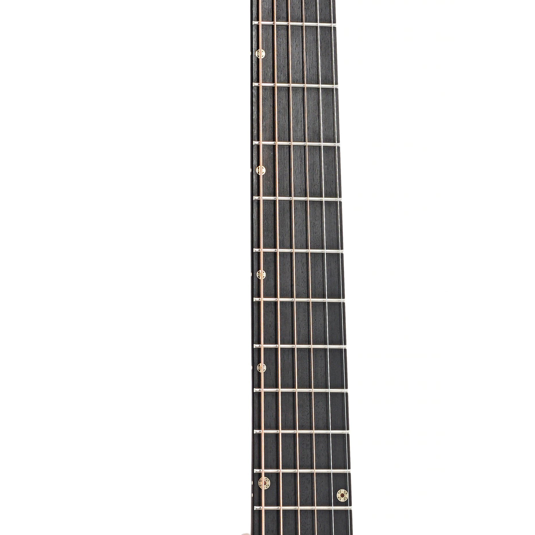 fretboard of Breedlove Oregon Concert Sahara CE Myrtlewood-Myrtlewood Limited Edition Acoustic Guitar