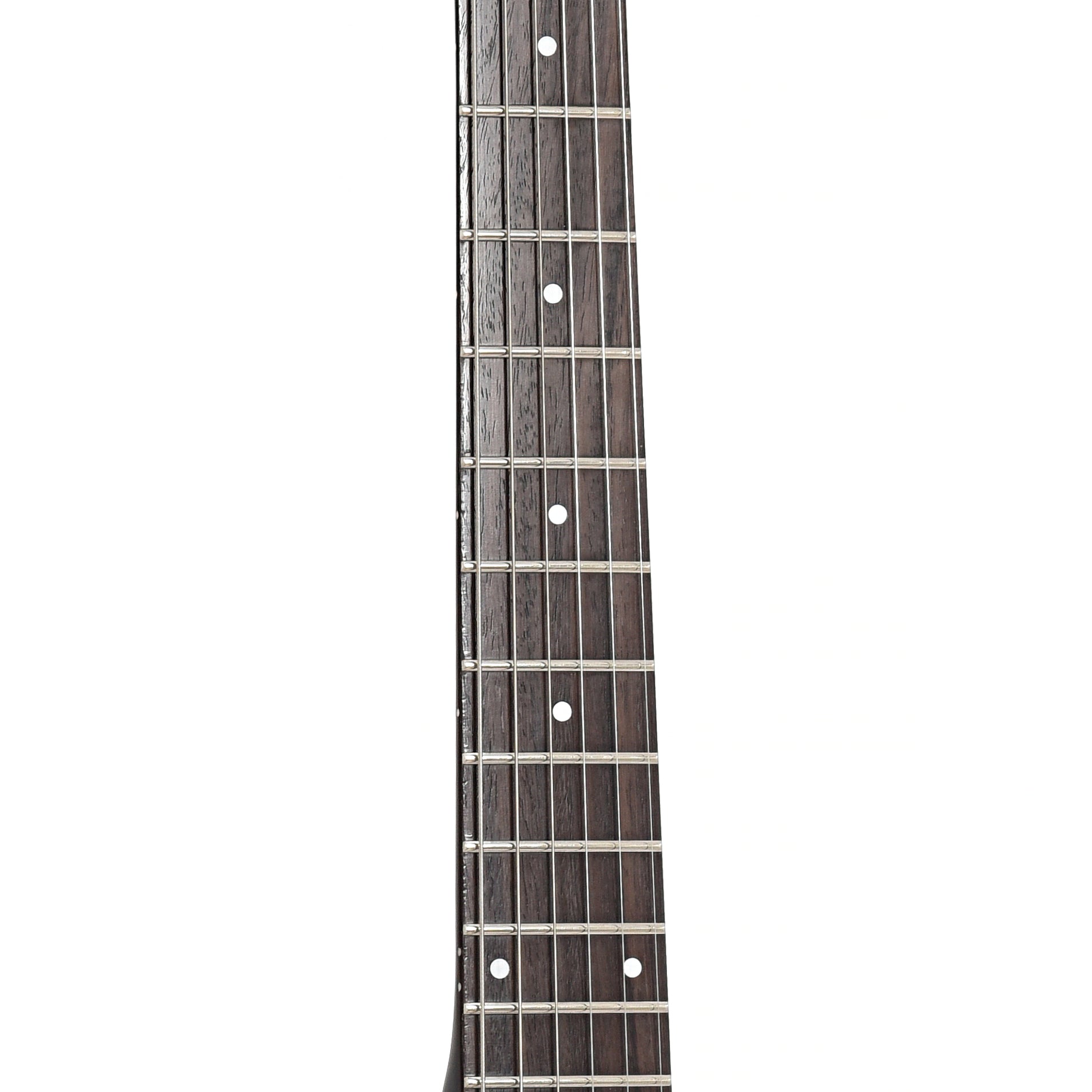 Fretboard of Danelectro '59 Triple Divine Electric Guitar, Black