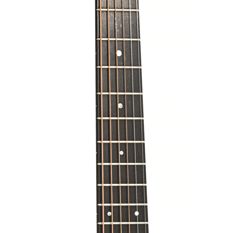 Fretboard of Pre-War Guitars Co. OM Mahogany, Level 1, Modern Neck Profile