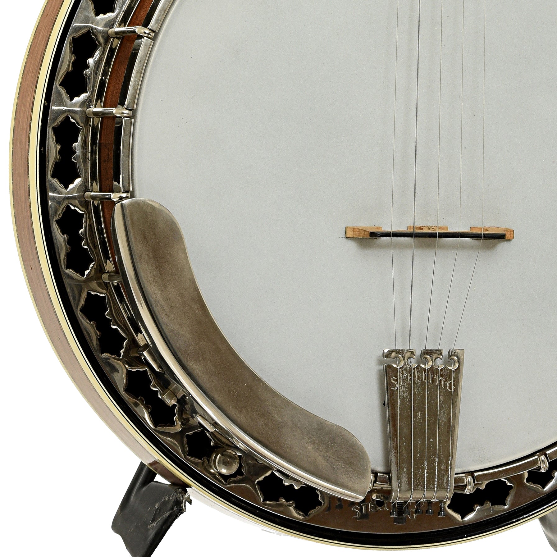 Armrest of Stelling Golden Cross Walnut Resonator Banjo