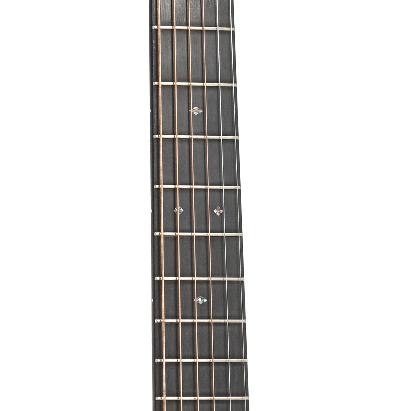 Fretboard of Martin Custom Herringbone 28-Style 000 Guitar & Case, Thinner Adirondack Top