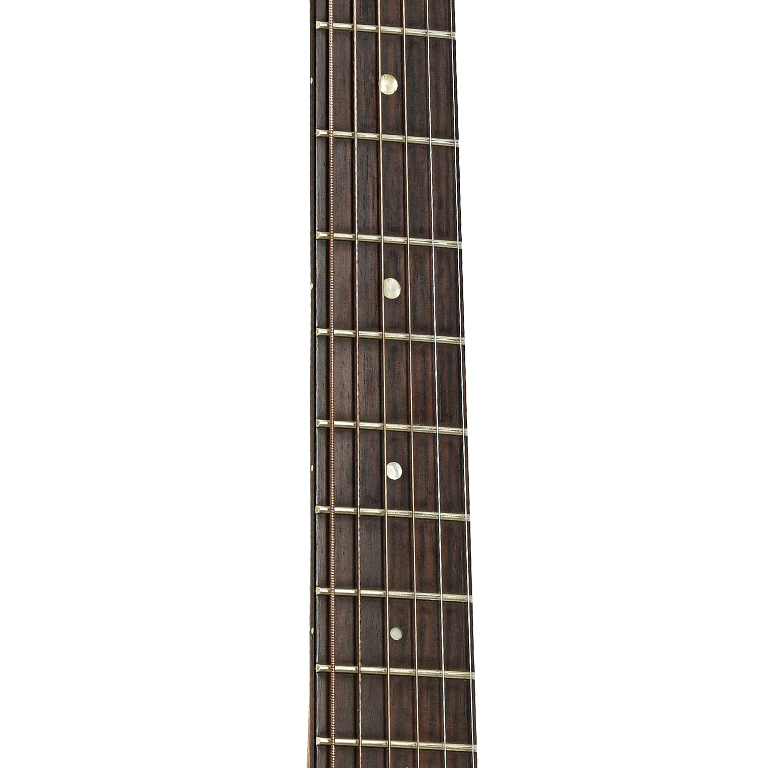 Fretboard of Voyage Air VAOM-04 Travel Acoustic Guitar 
