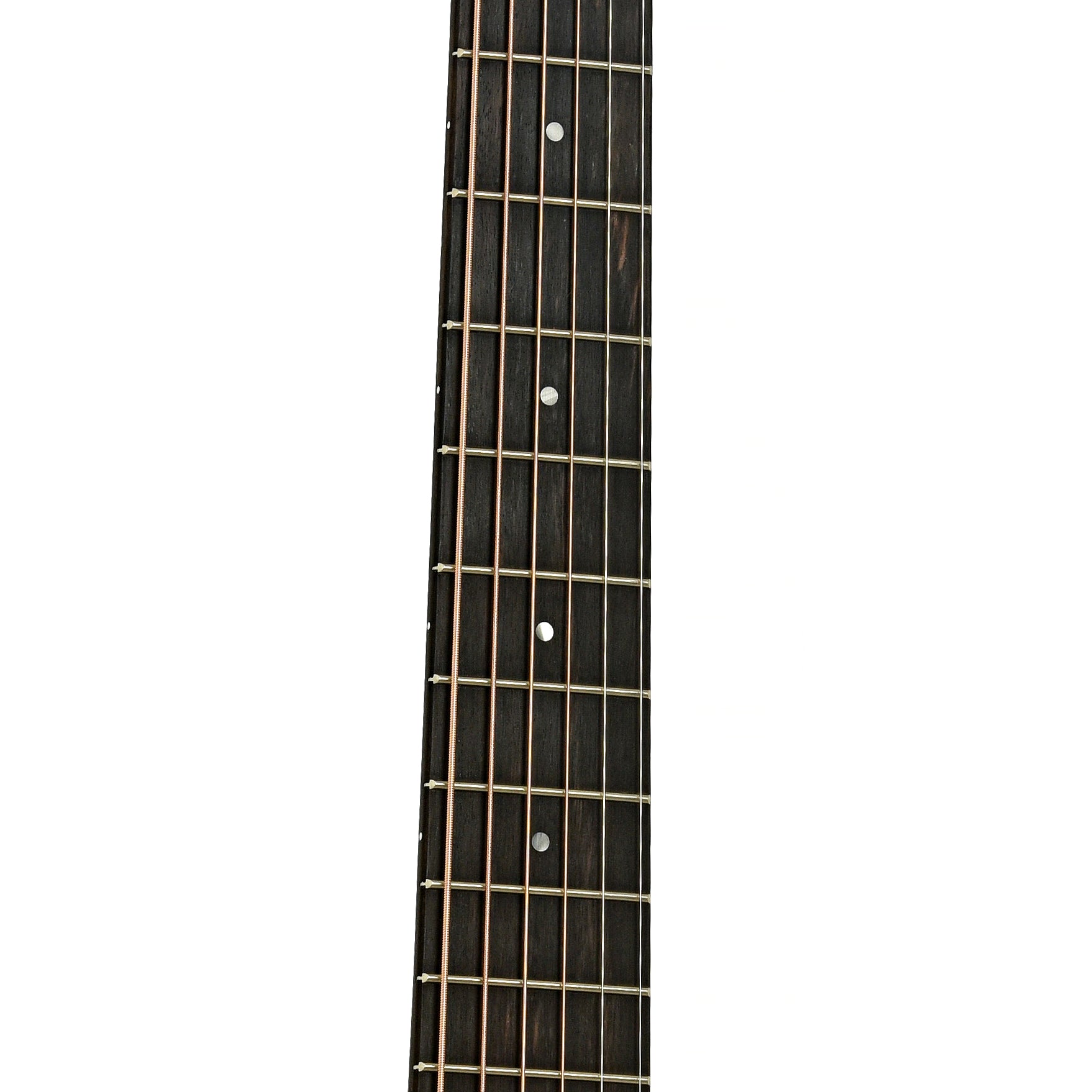 Fretboard of Taylor GS Mini-e LTD Figured Koa Acoustic Guitar