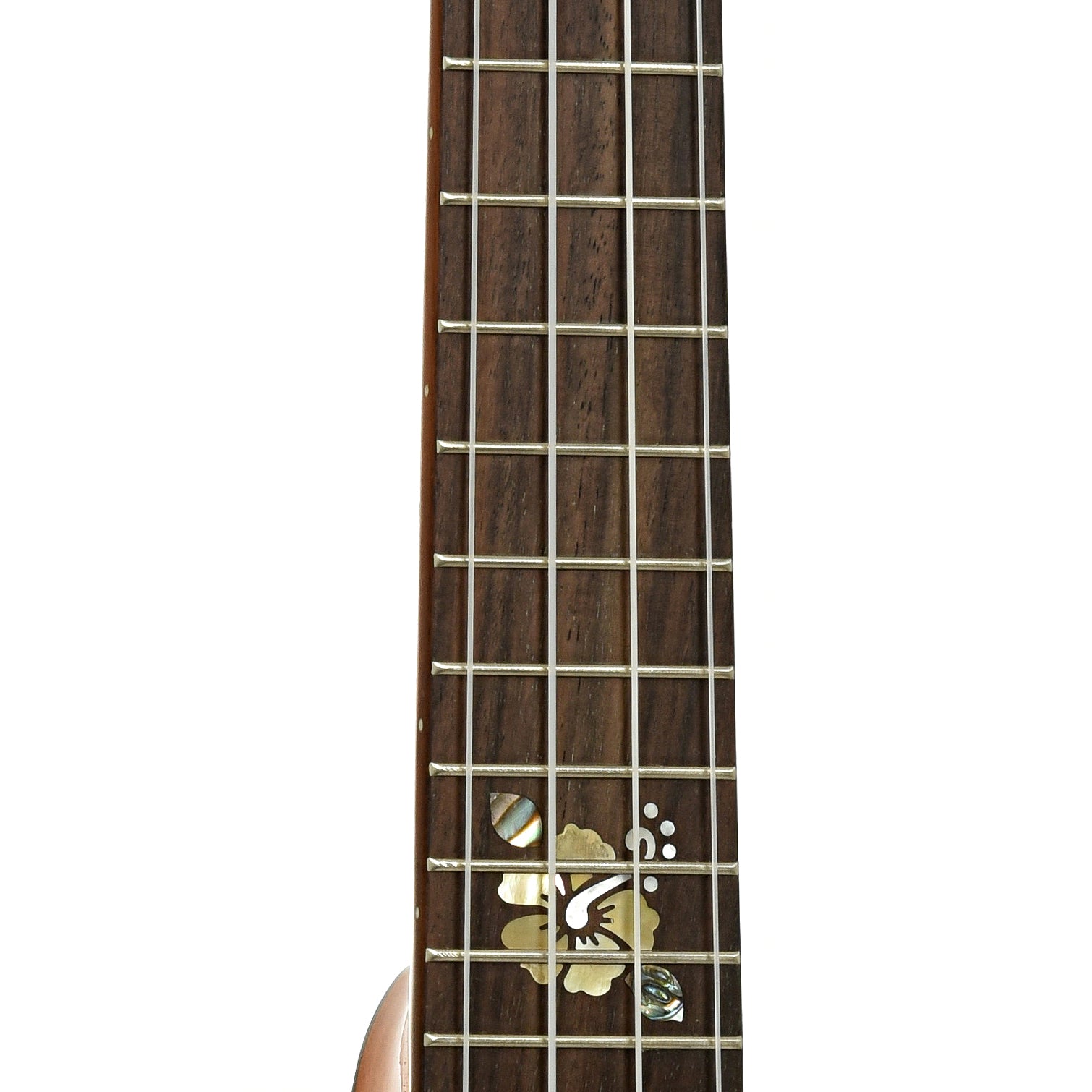 Fretboard of Ohana CK450QEL Concert Uke