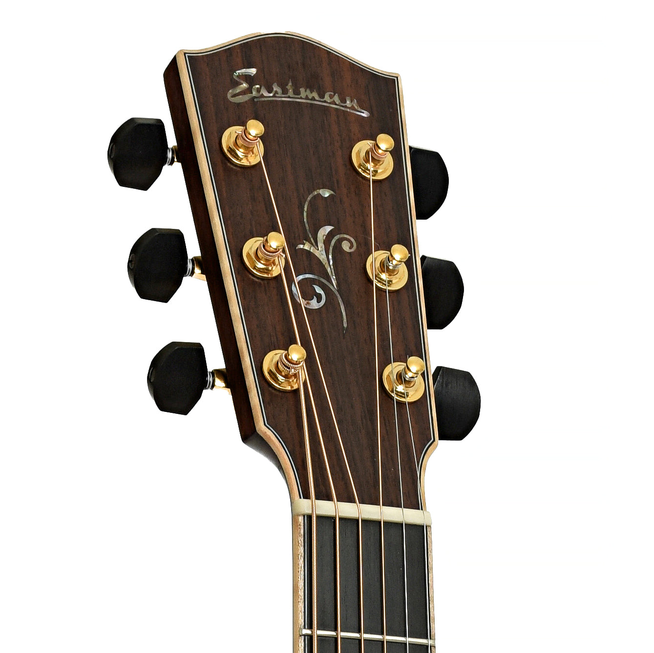 Headstock of Eastman AC822CE Acoustic Guitar 